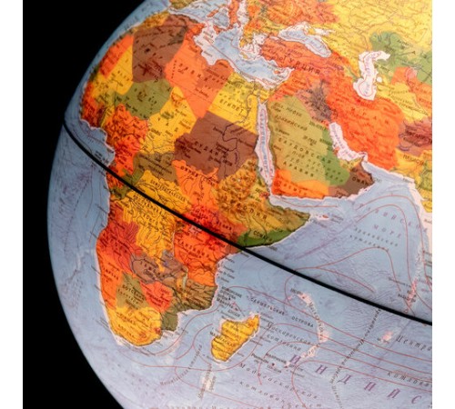 Глобус интерактивный + очки VR, физический / политический, GLOBEN, 32 см, рельефный, с подсветкой, INT13200290