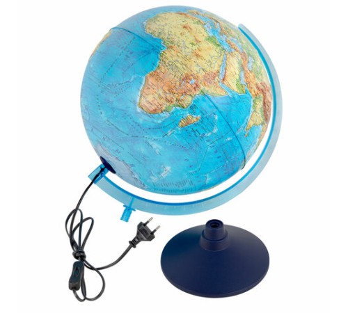 Глобус интерактивный + очки VR, физический / политический, GLOBEN, 32 см, рельефный, с подсветкой, INT13200290
