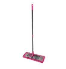 Швабра с флаундером 40 см, телескопический черенок 130 см, еврорезьба, МОП микрофибра (ТИП К), YORK 