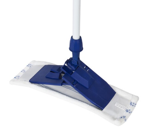 Швабра с флаундером 40 см, телескопический черенок 140 см, еврорезьба, МОП микрофибра (ТИП К), YORK 