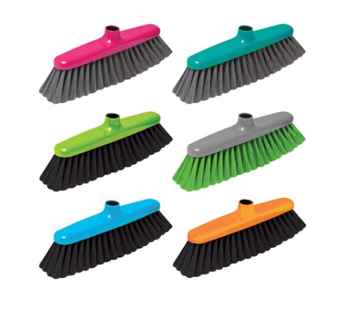 Щетка для уборки, ширина 29 см, щетина 7 см, пластик, крепление еврорезьба, YORK 