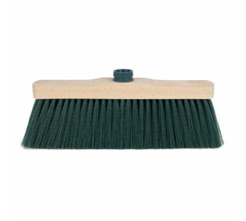 Щетка для уборки, ширина 32 см, щетина 7 см, деревянная, крепление еврорезьба, YORK 