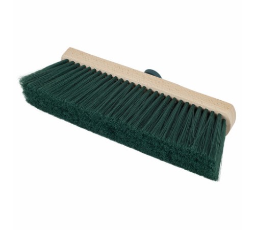 Щетка для уборки, ширина 32 см, щетина 7 см, деревянная, крепление еврорезьба, YORK 