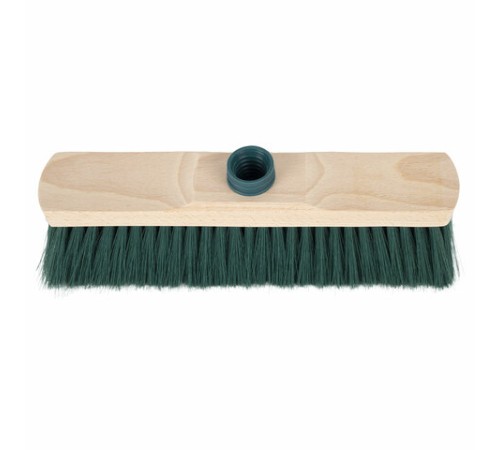 Щетка для уборки, ширина 32 см, щетина 7 см, деревянная, крепление еврорезьба, YORK 
