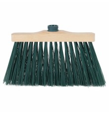 Щетка для уборки, ширина 31 см, щетина 14 см, деревянная, крепление еврорезьба, YORK 
