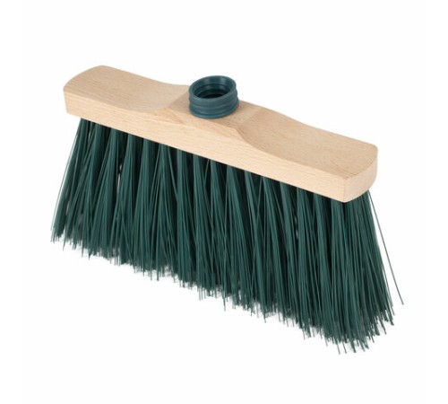 Щетка для уборки, ширина 31 см, щетина 14 см, деревянная, крепление еврорезьба, YORK 