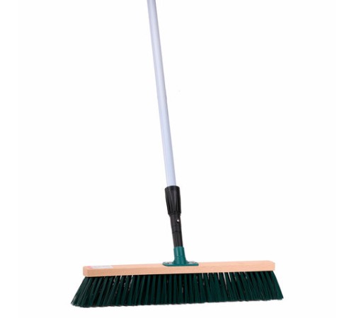 Щетка для уборки техническая, ширина 50 см, щетина 7,5 см, деревянная, еврорезьба, YORK, 120