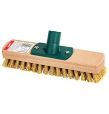 Щетка для уборки шробер (скраббер) ширина 23 см, щетина 2,5 см, деревянная, крепление еврорезьба, YORK, 300