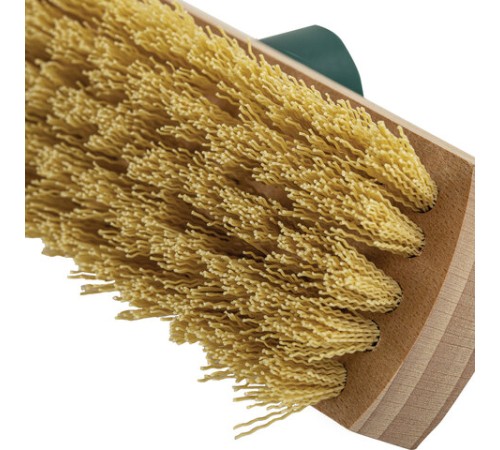 Щетка для уборки шробер (скраббер) ширина 23 см, щетина 2,5 см, деревянная, крепление еврорезьба, YORK, 300