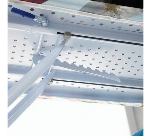 Гладильная доска 120х38см, моноблок, розетка, подрукавник, подставка под утюг, ассорти, 