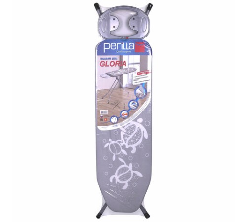 Гладильная доска 120х38 см, сетка, розетка, место под утюг, ассорти, 