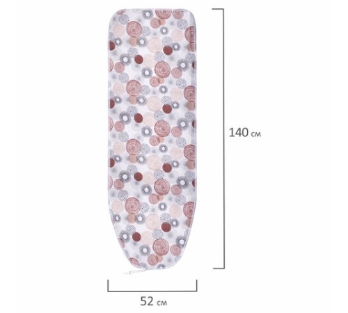 Чехол для гладильной доски УНИВЕРСАЛЬНЫЙ, 140х52 см, БОЛЬШОЙ, цвет ассорти, Тефлон, DOGRULAR, UAB54003