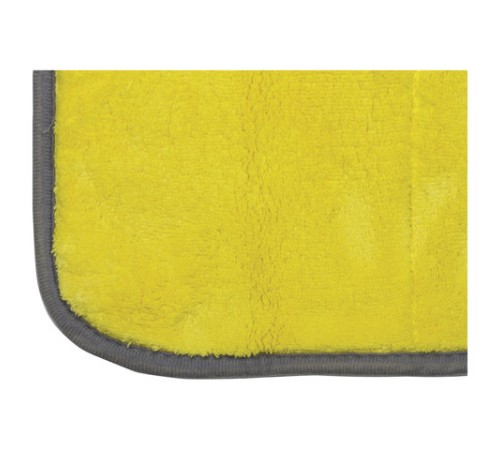 Салфетка из МИКРОФИБРЫ универсальная ДВУСТОРОННЯЯ 35х35 см, желтая/серая, 500 г/м2, LAIMA, 604686