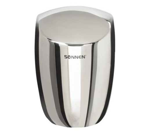 Сушилка для рук SONNEN HD-777, 1200 Вт, нержавеющая сталь, антивандальная, хром, 604748