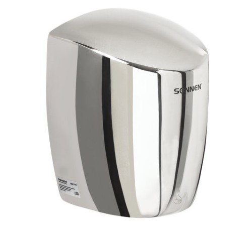 Сушилка для рук SONNEN HD-777, 1200 Вт, нержавеющая сталь, антивандальная, хром, 604748