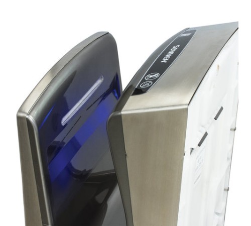 Сушилка для рук SONNEN K7, 1650 Вт, погружного типа, время сушки 10 секунд, нержавеющая сталь, антивандальная, 604750