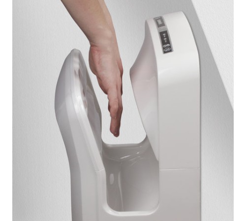 Сушилка для рук SONNEN K2, 1900 Вт, погружного типа, время сушки 10 секунд, пластик, белая, 604751