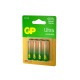 Батарейки КОМПЛЕКТ 4 шт., GP Ultra G-Tech, AA (LR6, 15А), алкалиновые, пальчиковые, 15AUA21-2CRSBC4