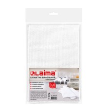Салфетка ВАФЕЛЬНАЯ отбеленная, 45х80 см, плотность 200 (±10) г/м2, европодвес, LAIMA, 604764
