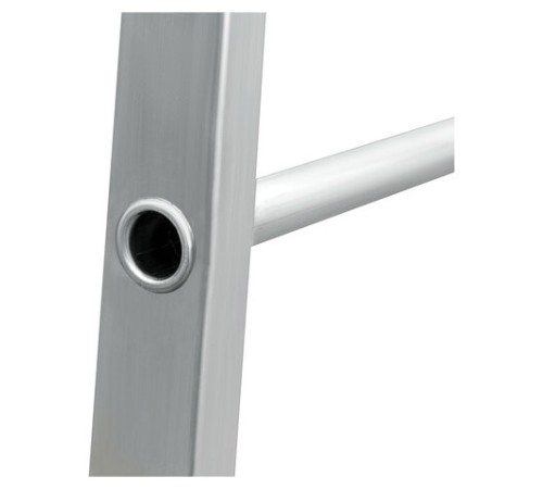 Стремянка алюминиевая 5 ШИРОКИХ СТУПЕНЕЙ 13 см, площадка 1,1 м, нагрузка 225 кг, вес 6 кг, НОВАЯ ВЫСОТА, 3117105, 5110105/3117105