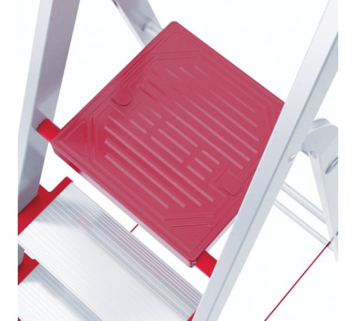 Стремянка алюминиевая 5 ШИРОКИХ СТУПЕНЕЙ 13 см, площадка 1,1 м, нагрузка 225 кг, вес 6 кг, НОВАЯ ВЫСОТА, 3117105, 5110105/3117105