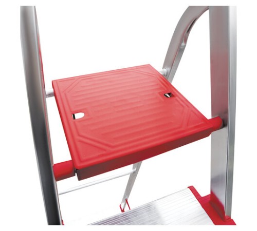Стремянка алюминиевая 5 ШИРОКИХ СТУПЕНЕЙ 13 см, площадка 1,1 м, нагрузка 225 кг, вес 6 кг, НОВАЯ ВЫСОТА, 3117105, 5110105/3117105