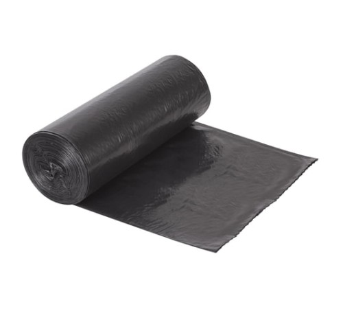 Мешки для мусора 220 л, черные, в рулоне 10 шт., ПВД, 29 мкм, 83х110 см, КБ, 