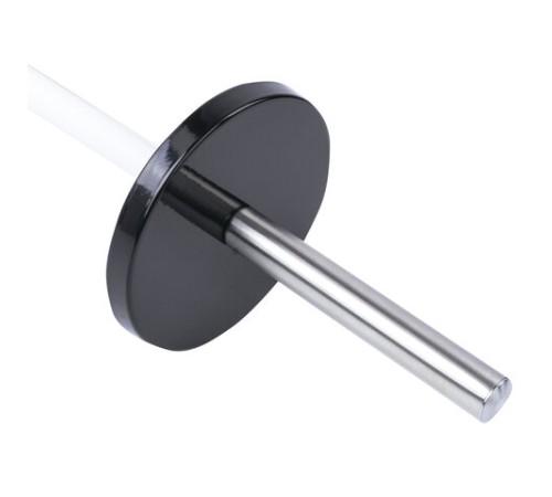 Ершик для унитаза с подставкой, металл, черный, глянцевый, LAIMA, 604960