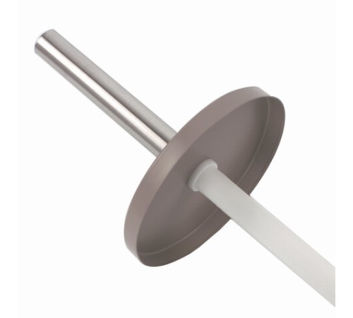 Ершик для унитаза с подставкой, металл, серый, матовый, LAIMA, 604961