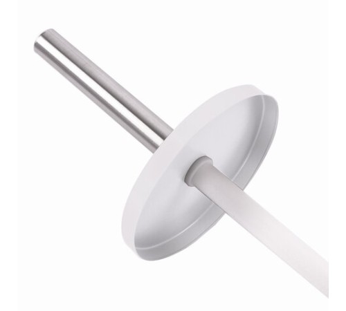 Ершик для унитаза с подставкой, металл, белый, глянцевый, LAIMA, 604962