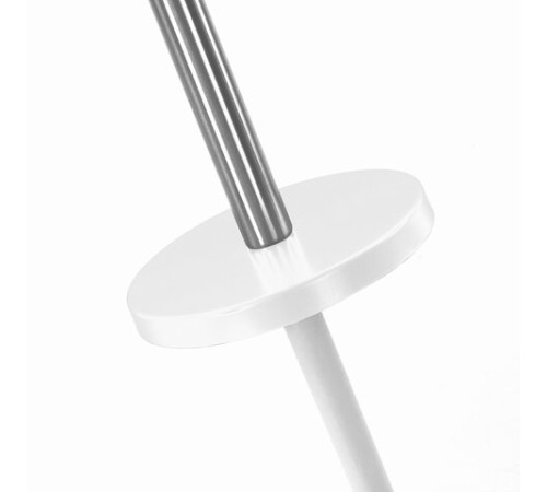Ершик для унитаза с подставкой, металл, белый, глянцевый, LAIMA, 604962