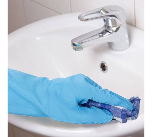 Перчатки МНОГОРАЗОВЫЕ нитриловые LAIMA ГИПОАЛЛЕРГЕННЫЕ, хлопчатобумажное напыление, ПРОЧНЫЕ, размер 7-8, М (средний), синие, вес 36г, 604998