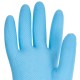 Перчатки МНОГОРАЗОВЫЕ нитриловые LAIMA ГИПОАЛЛЕРГЕННЫЕ, х/б напыление, ПРОЧНЫЕ, размер 9-10, XL (очень большой), синие, вес 40 г, 605000