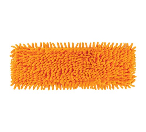 Насадка МОП плоская для швабры/держателя 40 см, карманы (ТИП К), микрофибра букли/синель, ворс 2 см, LAIMA, 605032