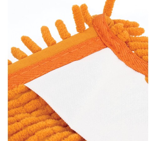 Насадка МОП плоская для швабры/держателя 40 см, карманы (ТИП К), микрофибра букли/синель, ворс 2 см, LAIMA, 605032