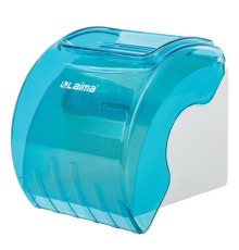 Диспенсер для бытовой туалетной бумаги LAIMA, тонированный голубой, 605043