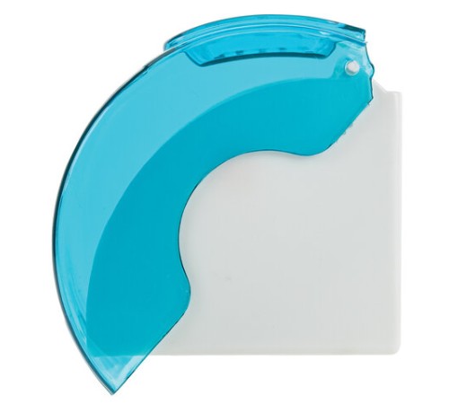 Диспенсер для бытовой туалетной бумаги LAIMA, тонированный голубой, 605043