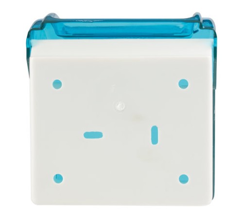 Диспенсер для бытовой туалетной бумаги LAIMA, тонированный голубой, 605043