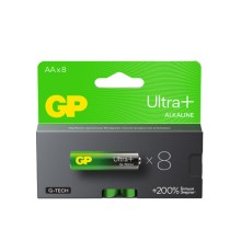 Батарейки КОМПЛЕКТ 8 шт., GP Ultra Plus G-Tech, AA (LR6), алкалиновые, пальчиковые, 15AUPA21-2CRB8