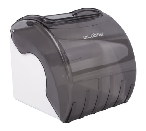 Диспенсер для бытовой туалетной бумаги LAIMA, тонированный серый, 605044