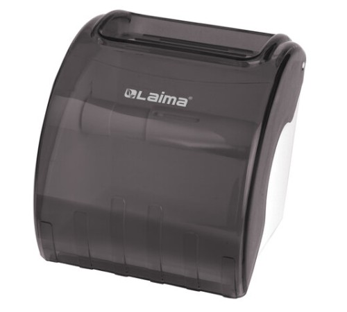 Диспенсер для бытовой туалетной бумаги LAIMA, тонированный серый, 605044