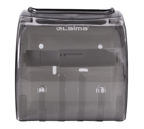 Диспенсер для бытовой туалетной бумаги LAIMA, тонированный серый, 605044