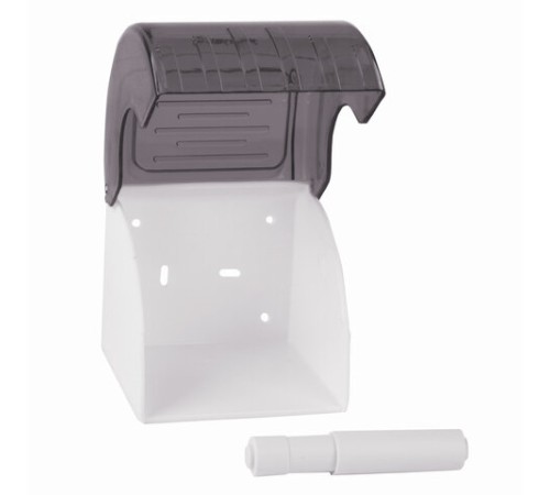 Диспенсер для бытовой туалетной бумаги LAIMA, тонированный серый, 605044