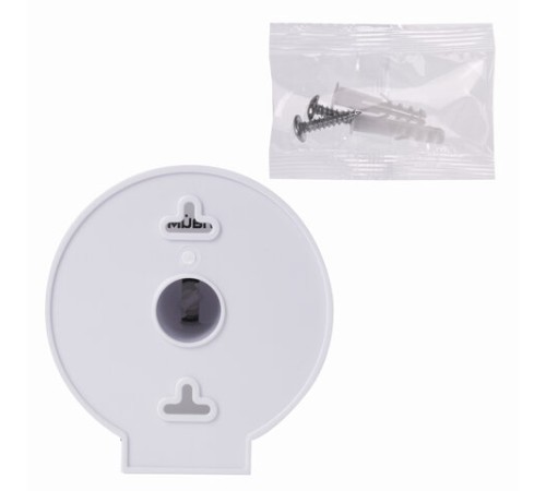 Диспенсер для бытовой туалетной бумаги LAIMA, КРУГЛЫЙ, тонированный серый, 605046