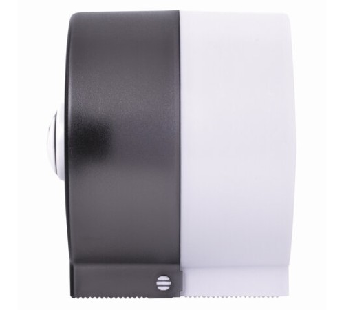 Диспенсер для бытовой туалетной бумаги LAIMA, КРУГЛЫЙ, тонированный серый, 605046