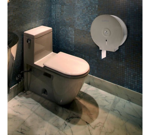 Диспенсер для туалетной бумаги LAIMA PROFESSIONAL BASIC (Система T2) малый, нержавеющая сталь, матовый, 605048