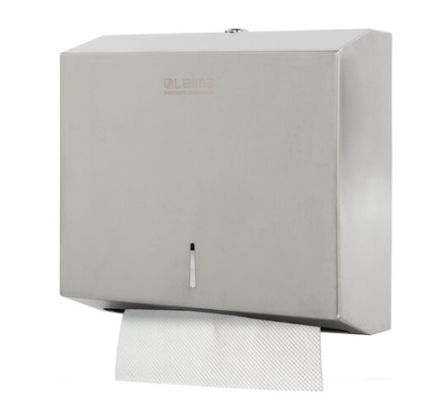 Диспенсер для полотенец LAIMA PROFESSIONAL BASIC (H2) Z-сложения, нержавеющая сталь, матовый, 605050