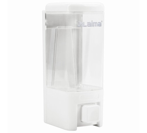 Дозатор для жидкого мыла LAIMA, НАЛИВНОЙ, 0,48 л, белый, ABS пластик, 605052