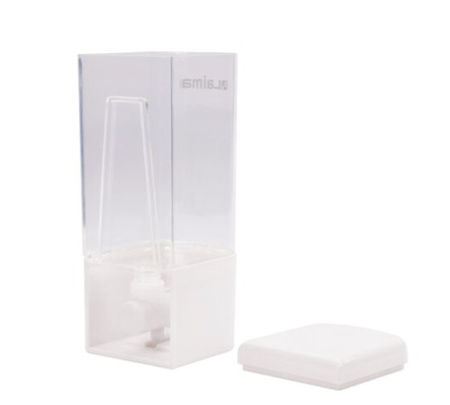 Дозатор для жидкого мыла LAIMA, НАЛИВНОЙ, 0,48 л, белый, ABS пластик, 605052