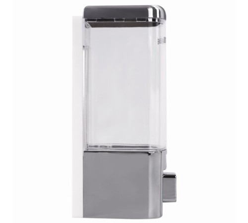 Дозатор для жидкого мыла LAIMA, НАЛИВНОЙ, 0,48 л, хром, ABS-пластик, 605053